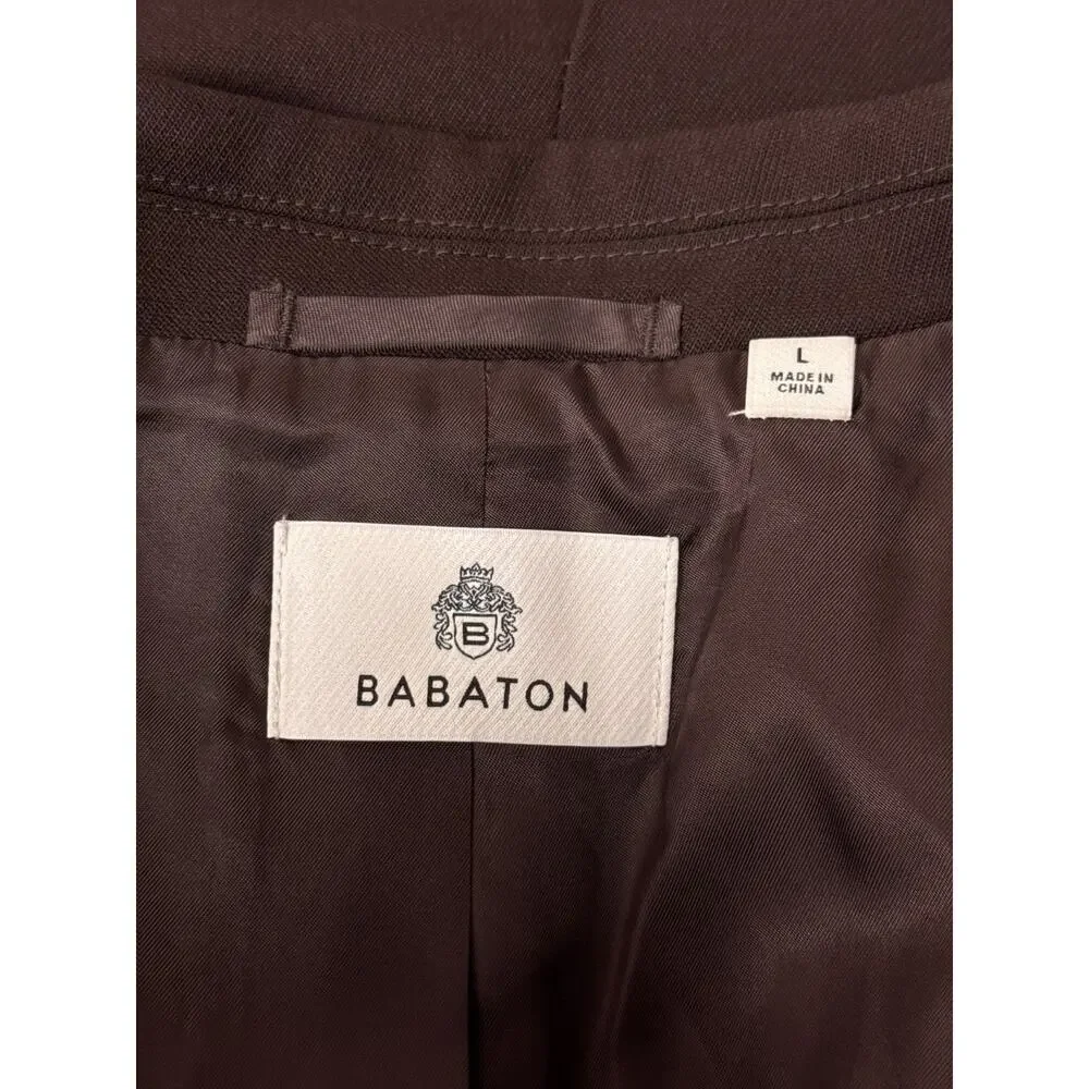 Aritzia Agency Blazer Large Womens Babaton Wool Twill Oversized Chocolate Brown